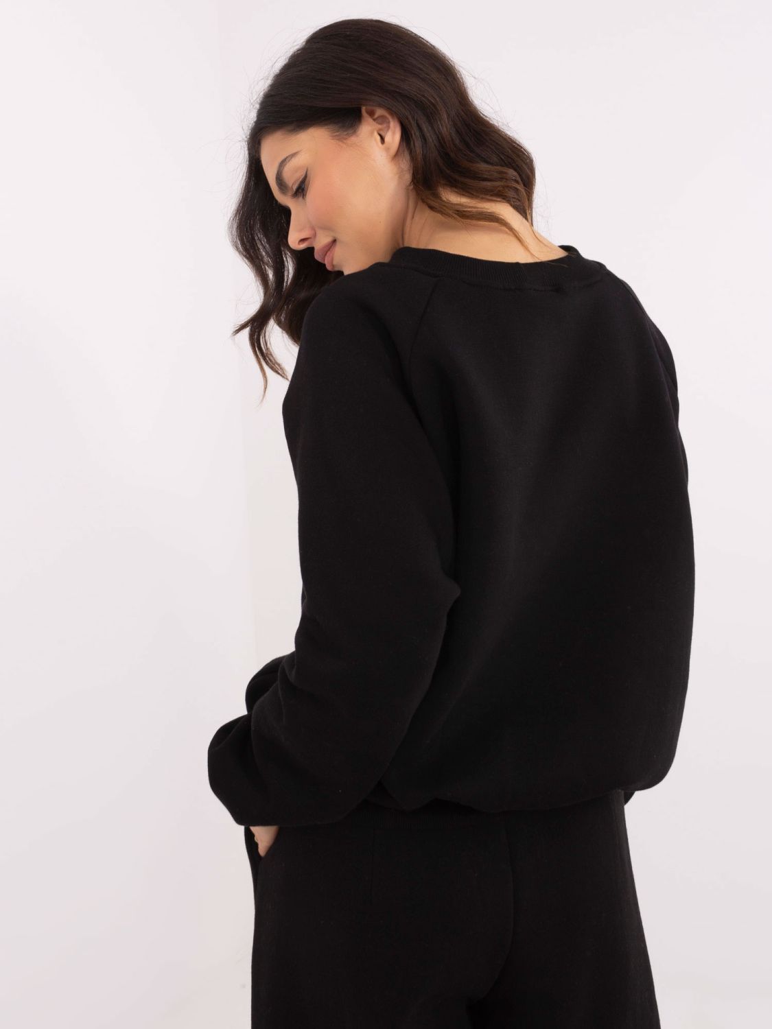 Stylish Black Hoodie with Embroidery