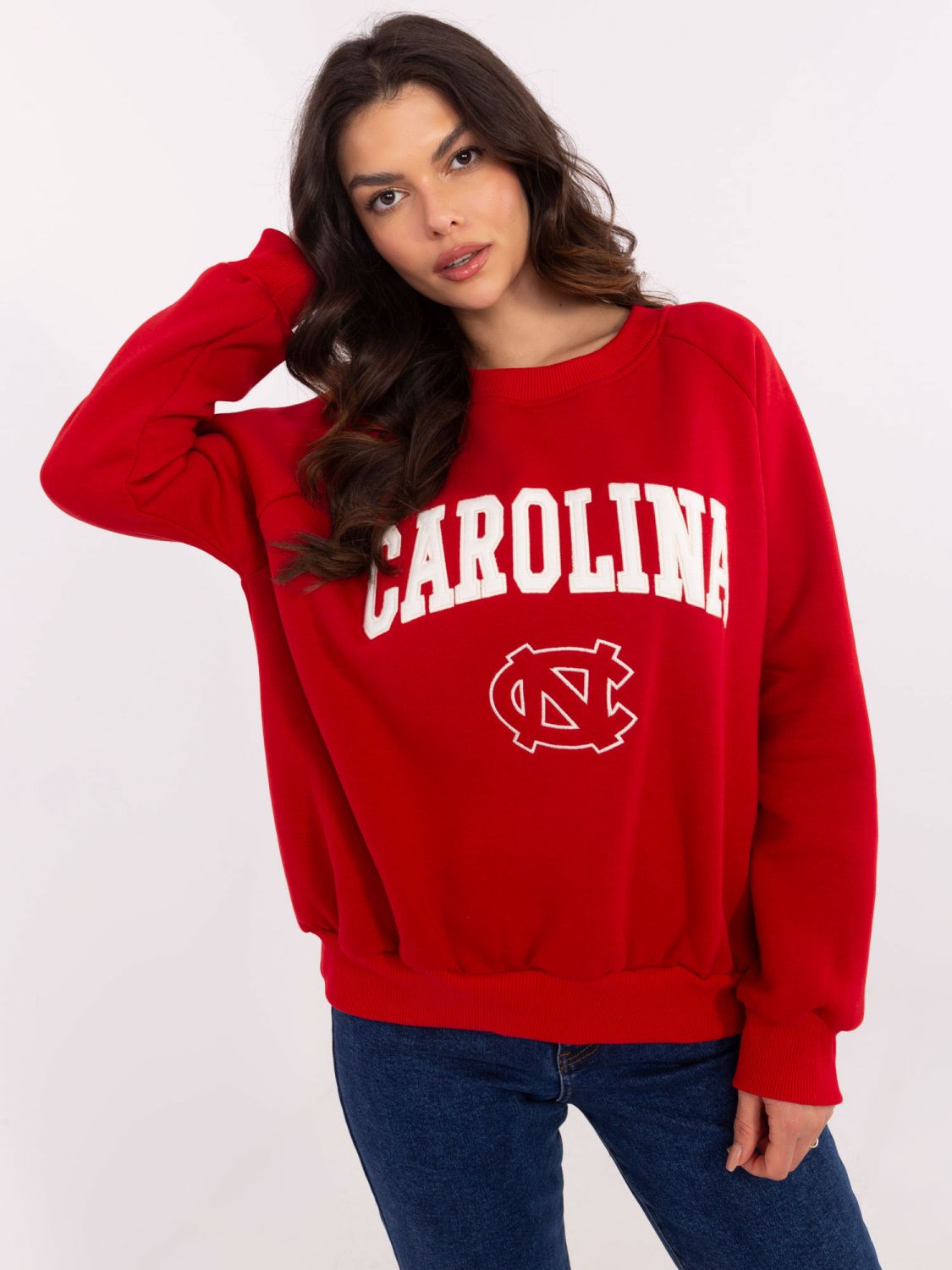 Red Long Sleeve Sweatshirt