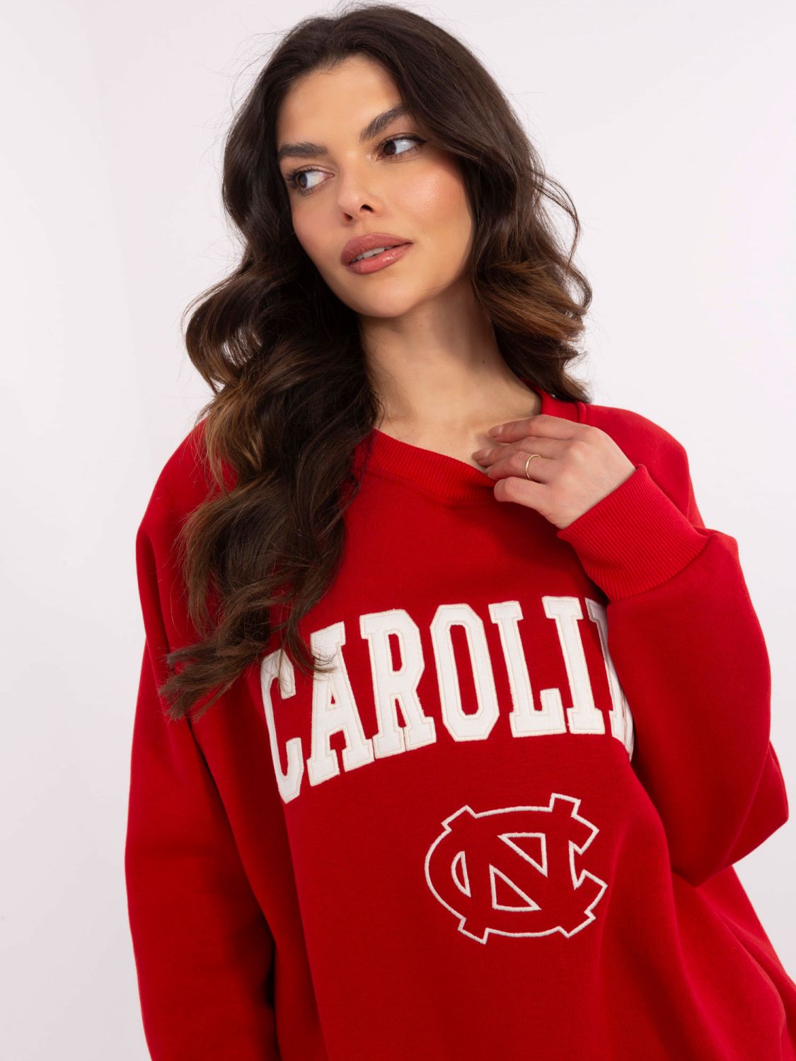Red Long Sleeve Sweatshirt