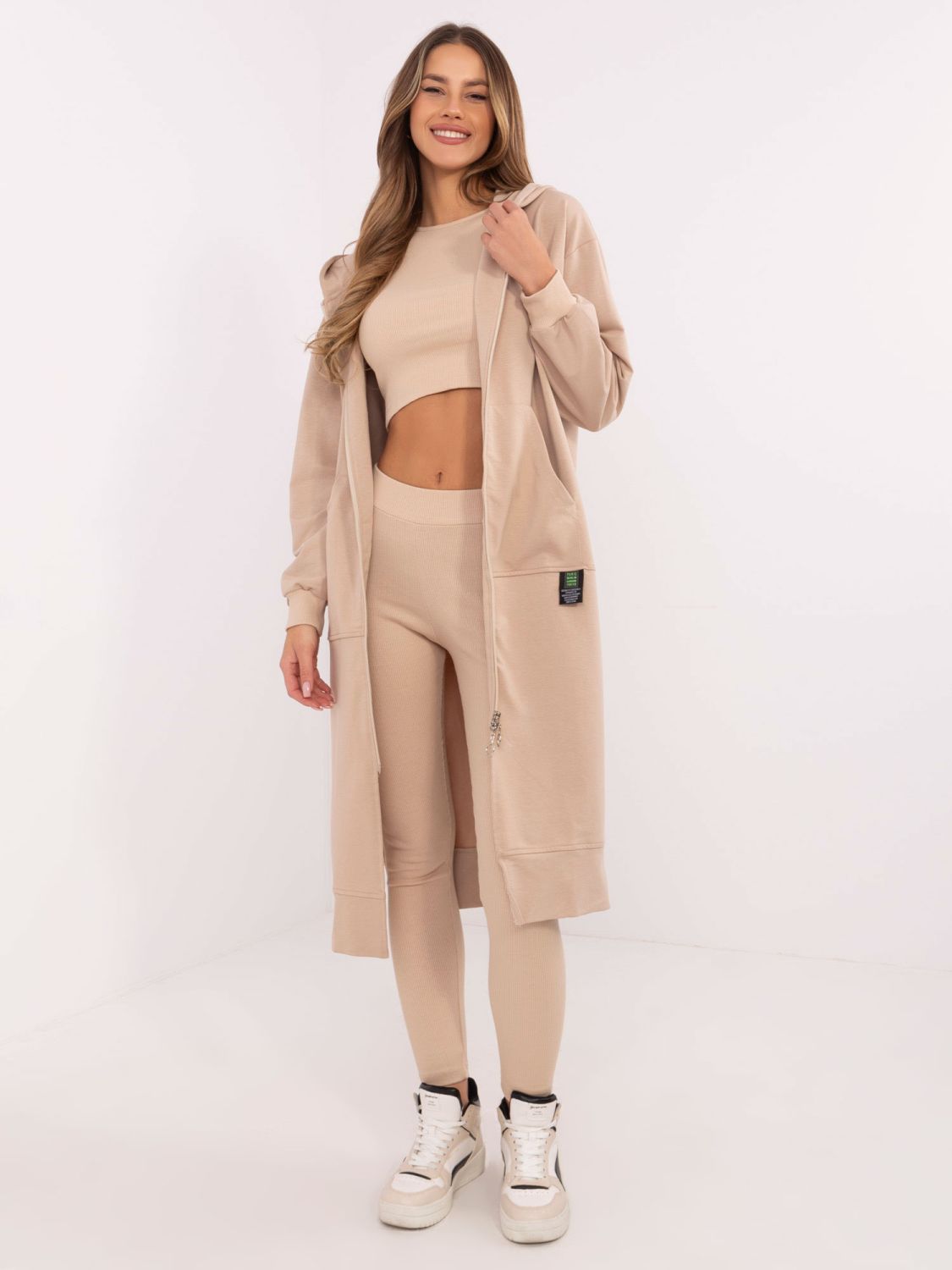 Beige Long Sleeve Set