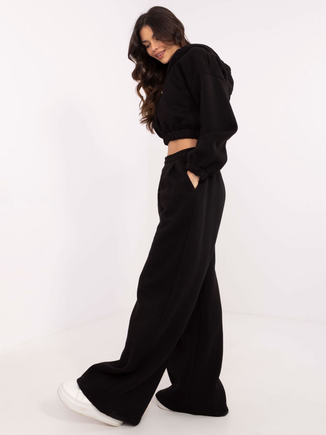 Stylish Black Hoodie Set