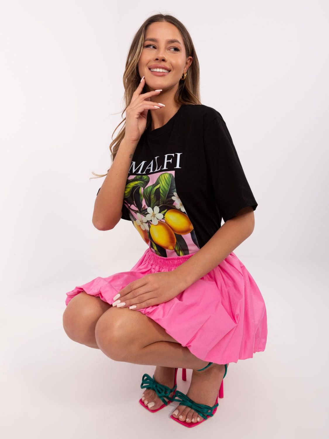 Stylish Black T-Shirt with Print