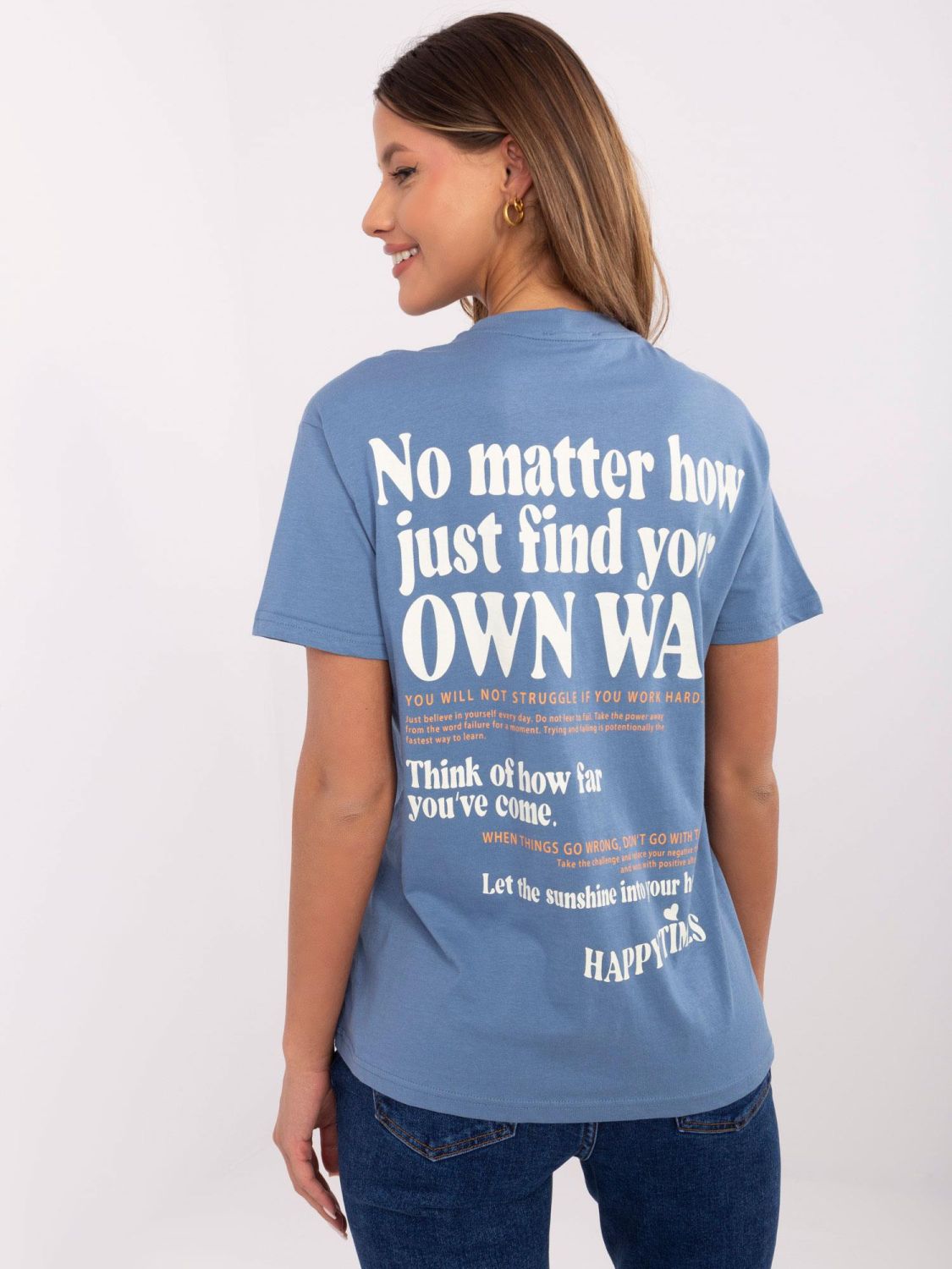 Comfortable Blue T-Shirt with Short Sleeves