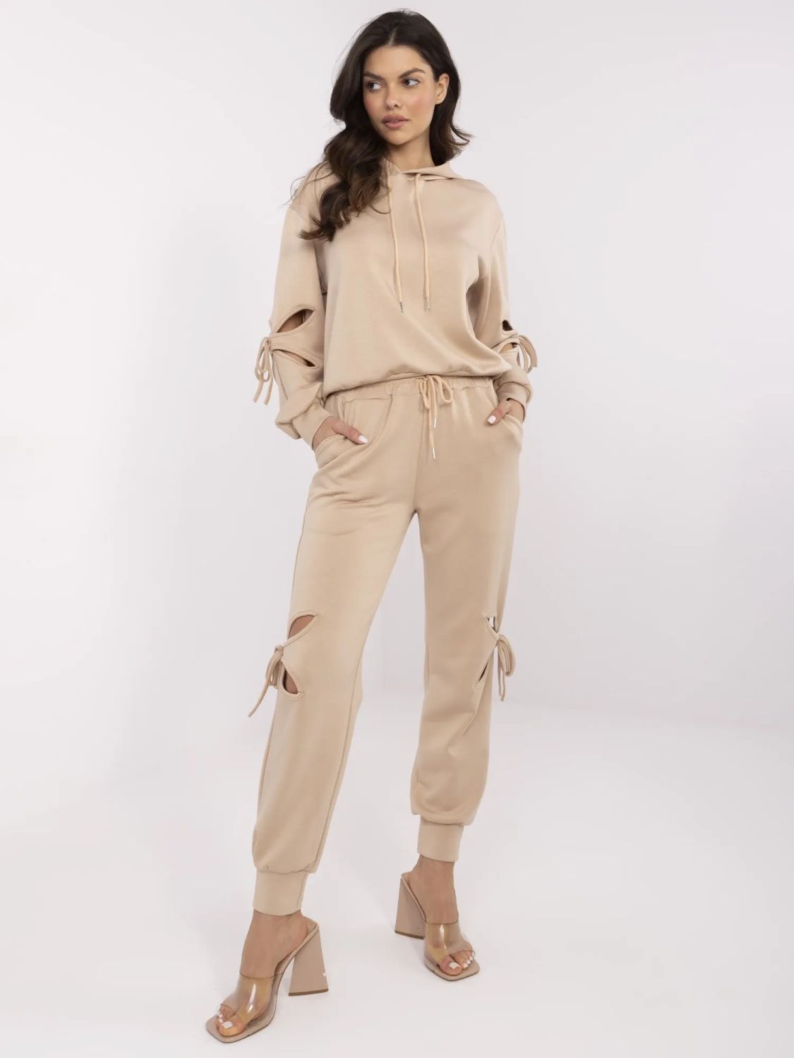 Beige Long Sleeve Set