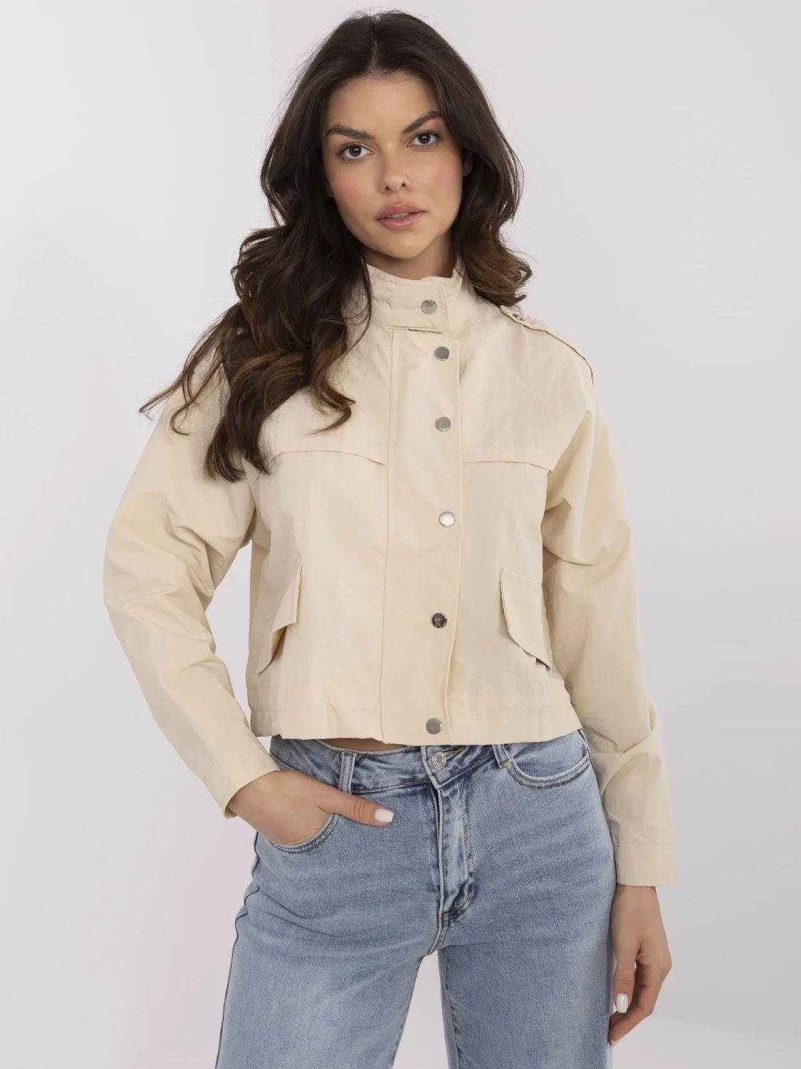 Beige Transitional Jacket
