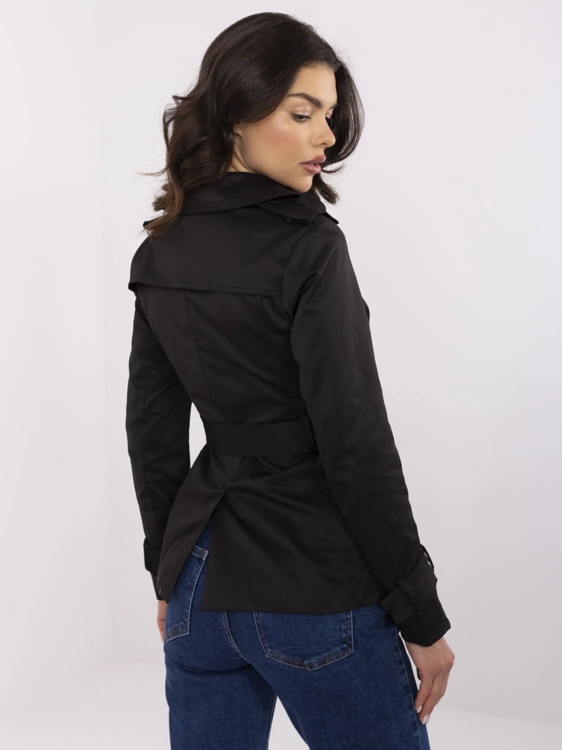Stylish Black Transitional Coat