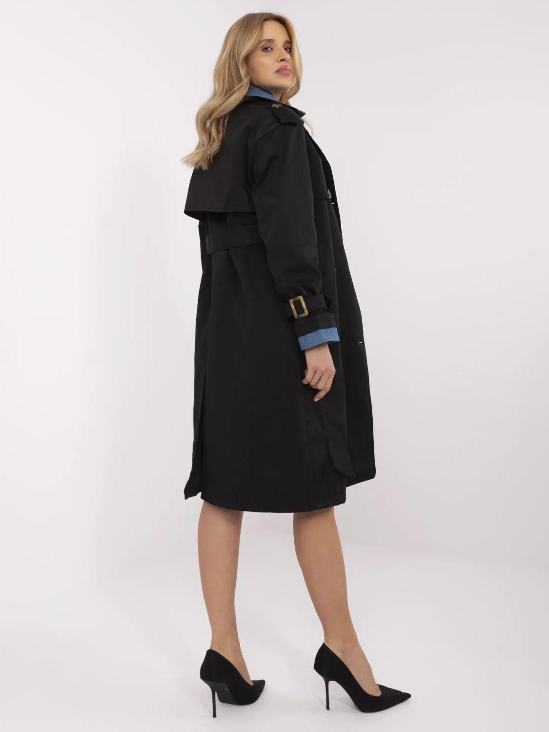 Elegant Black Transitional Coat
