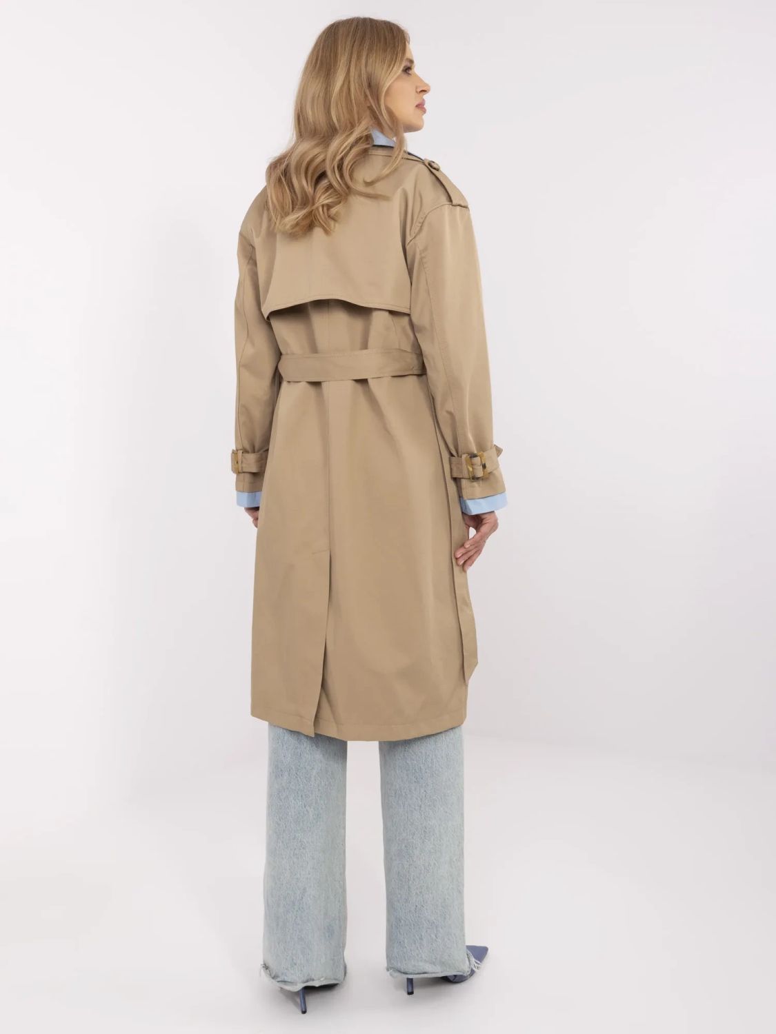 Elegant Transitional Coat in Beige