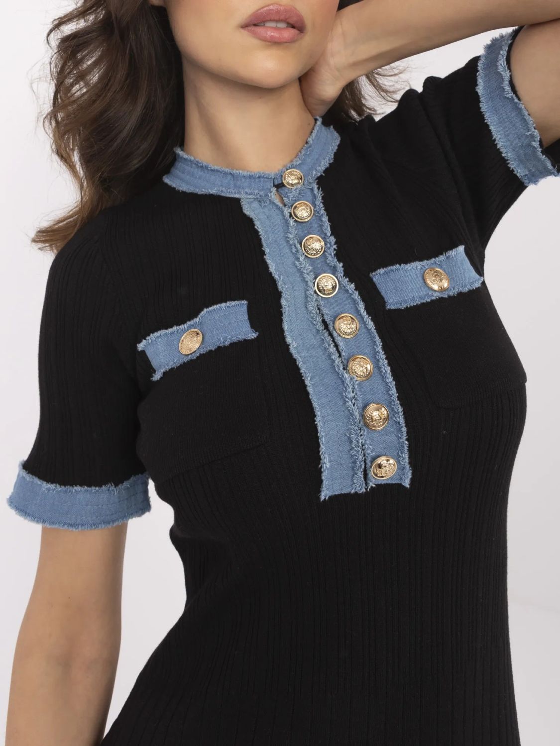 Elegant Black Midi Dress