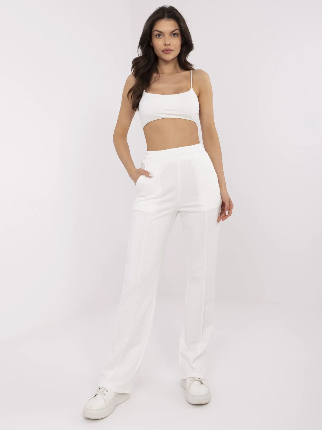 Stylish ecru sweatpants