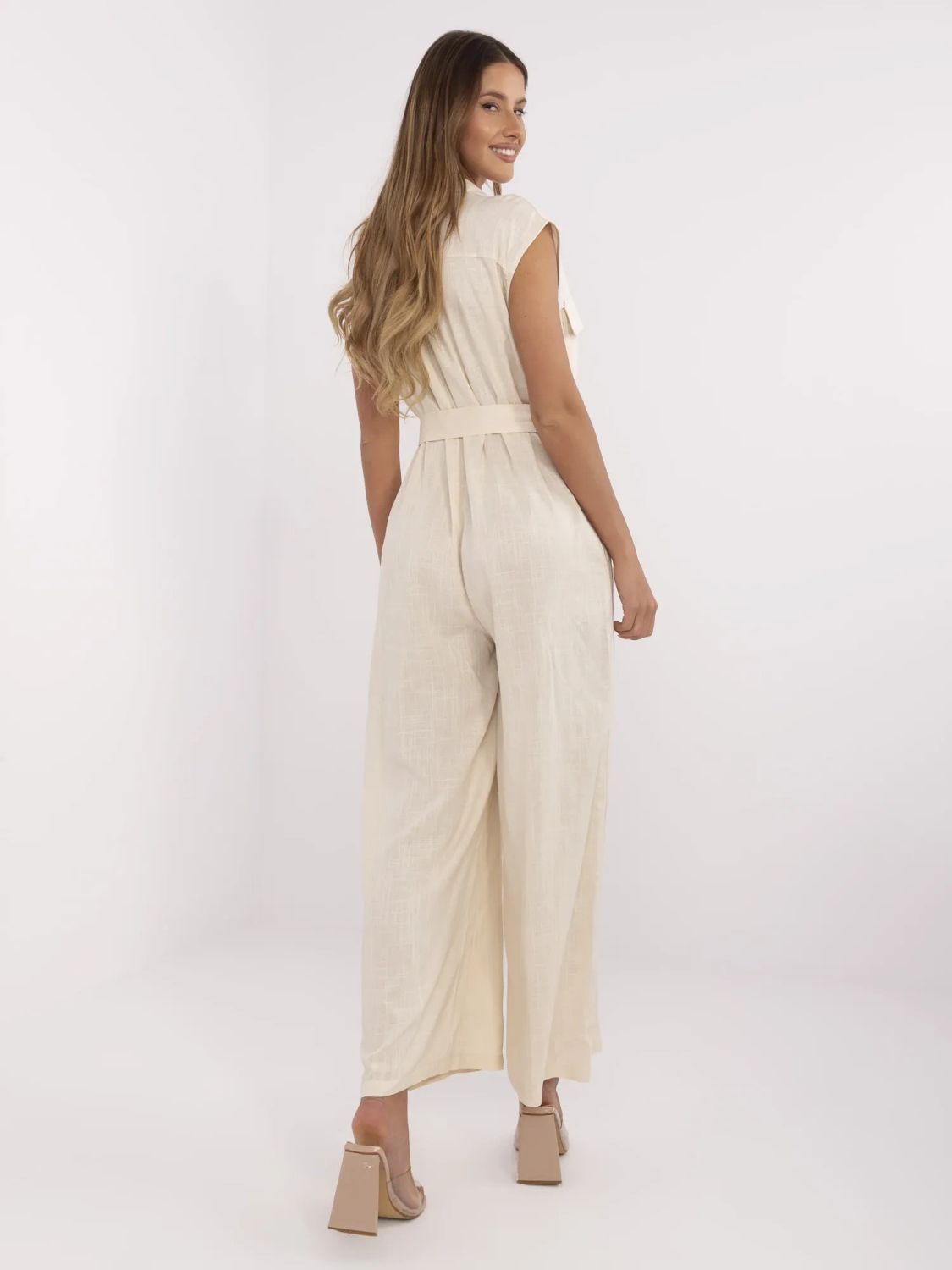 Stylish Beige Jumpsuit