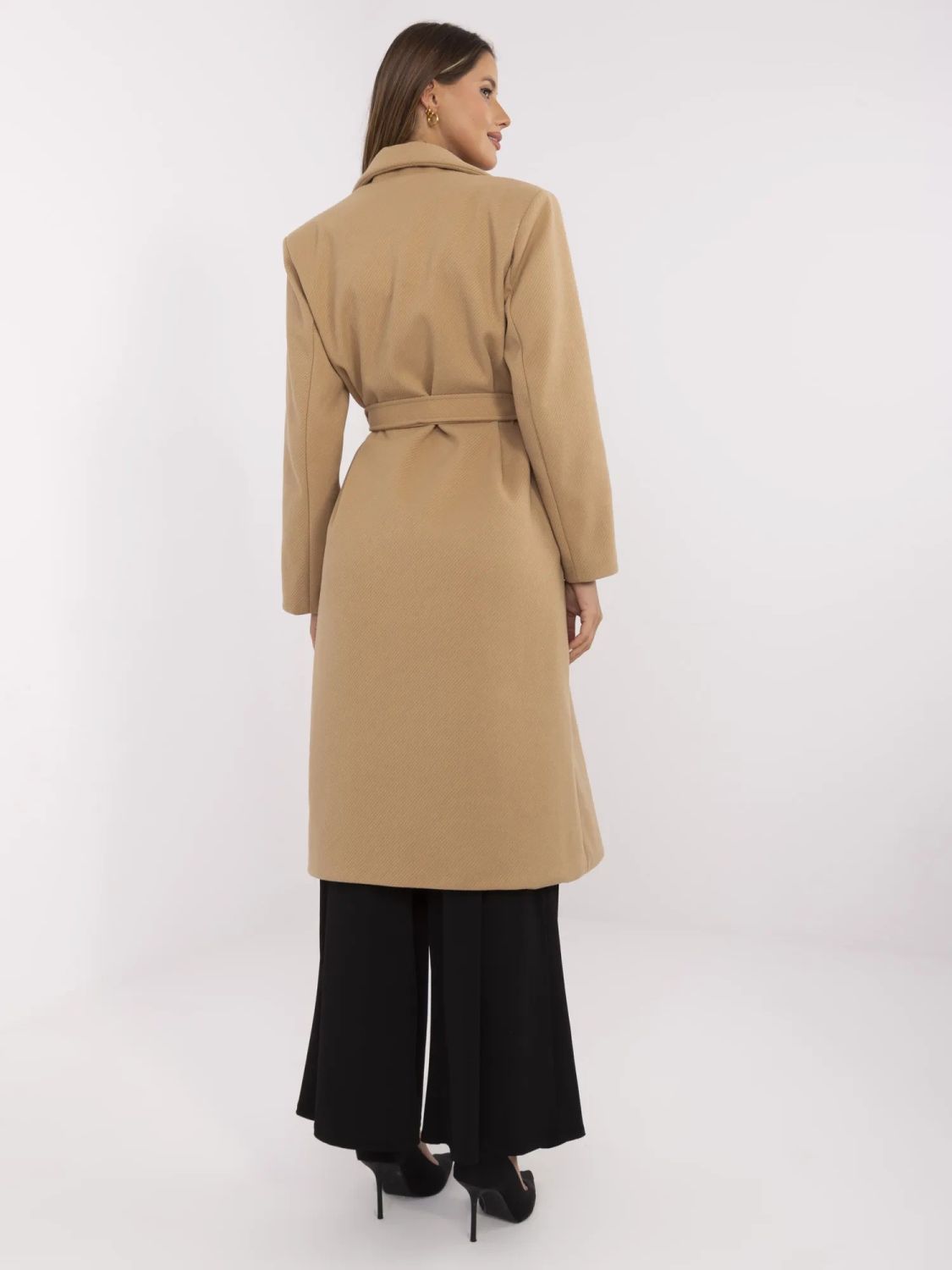 Elegant Transitional Coat in Camel Color