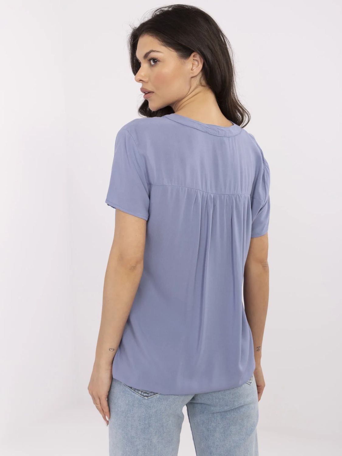 Stylish Blouse with V-Neck