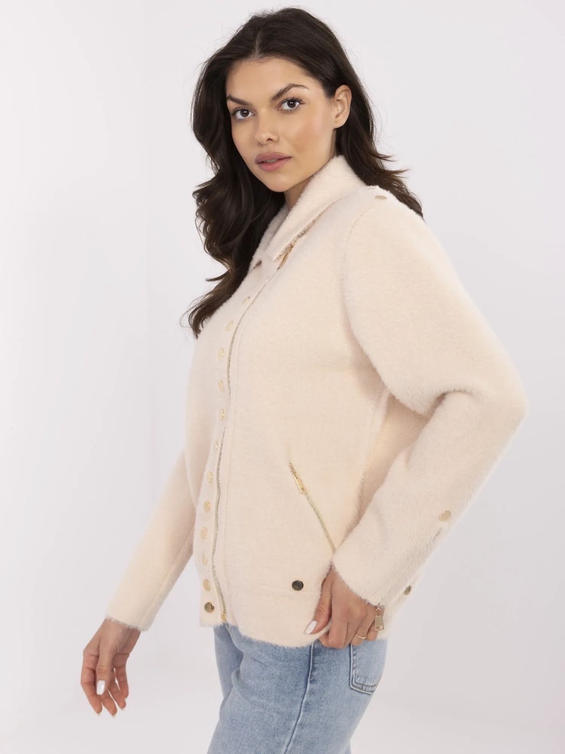 Beige Transitional Jacket
