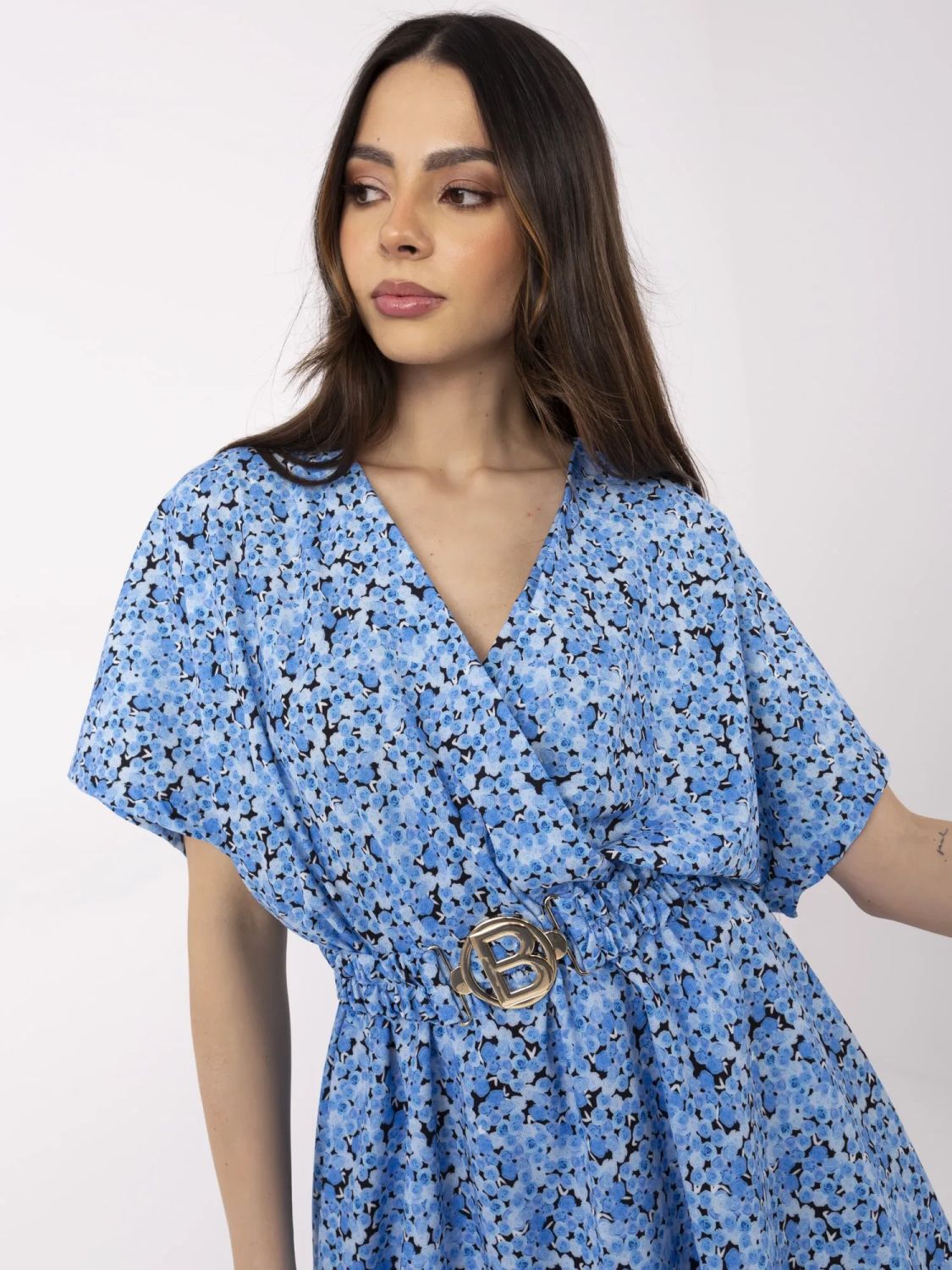 Floral Short Sleeve Jumpsuit