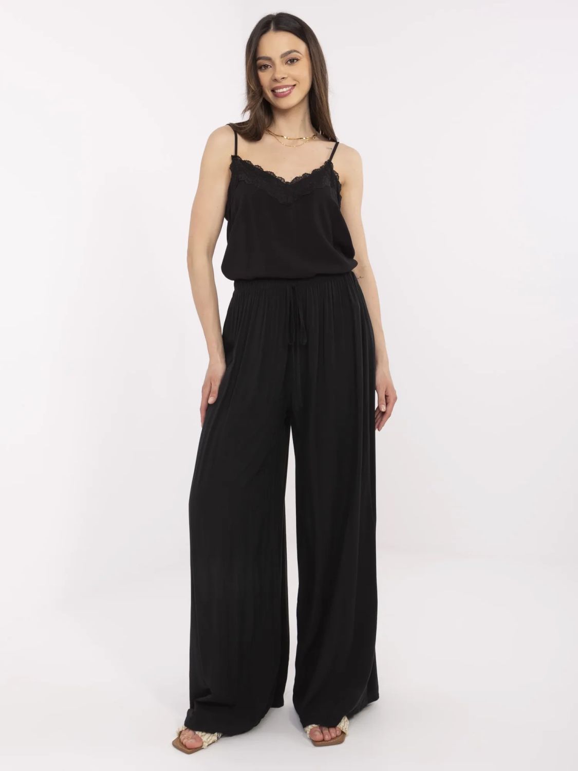 Stylish Black High-Waisted Pants
