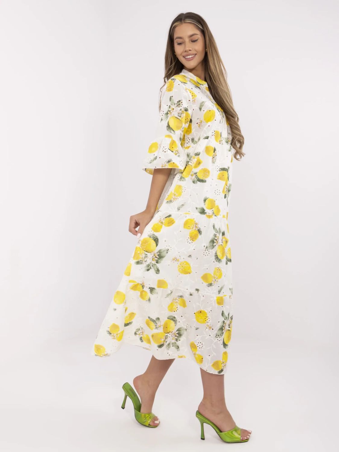 Oversize Maxi Dress with Embroidery