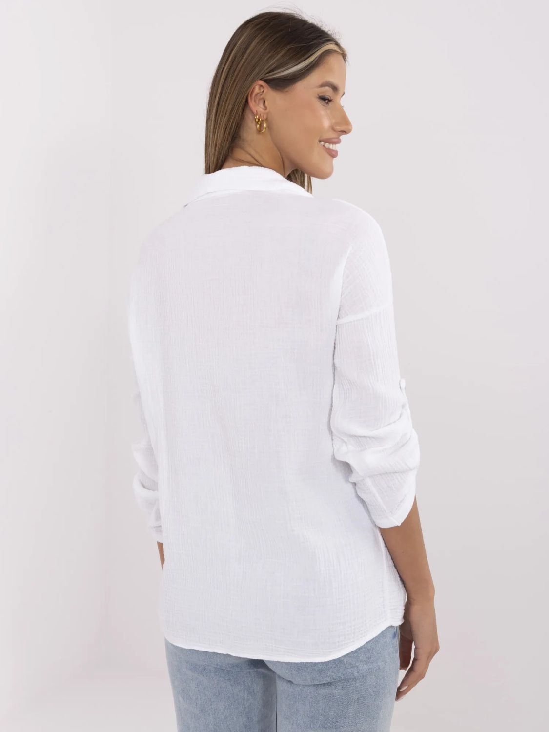 White Women's Long Sleeve Shirt