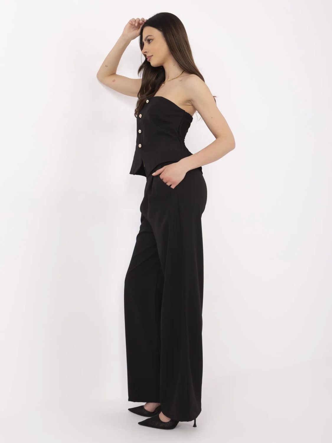 Elegant set with wide pants