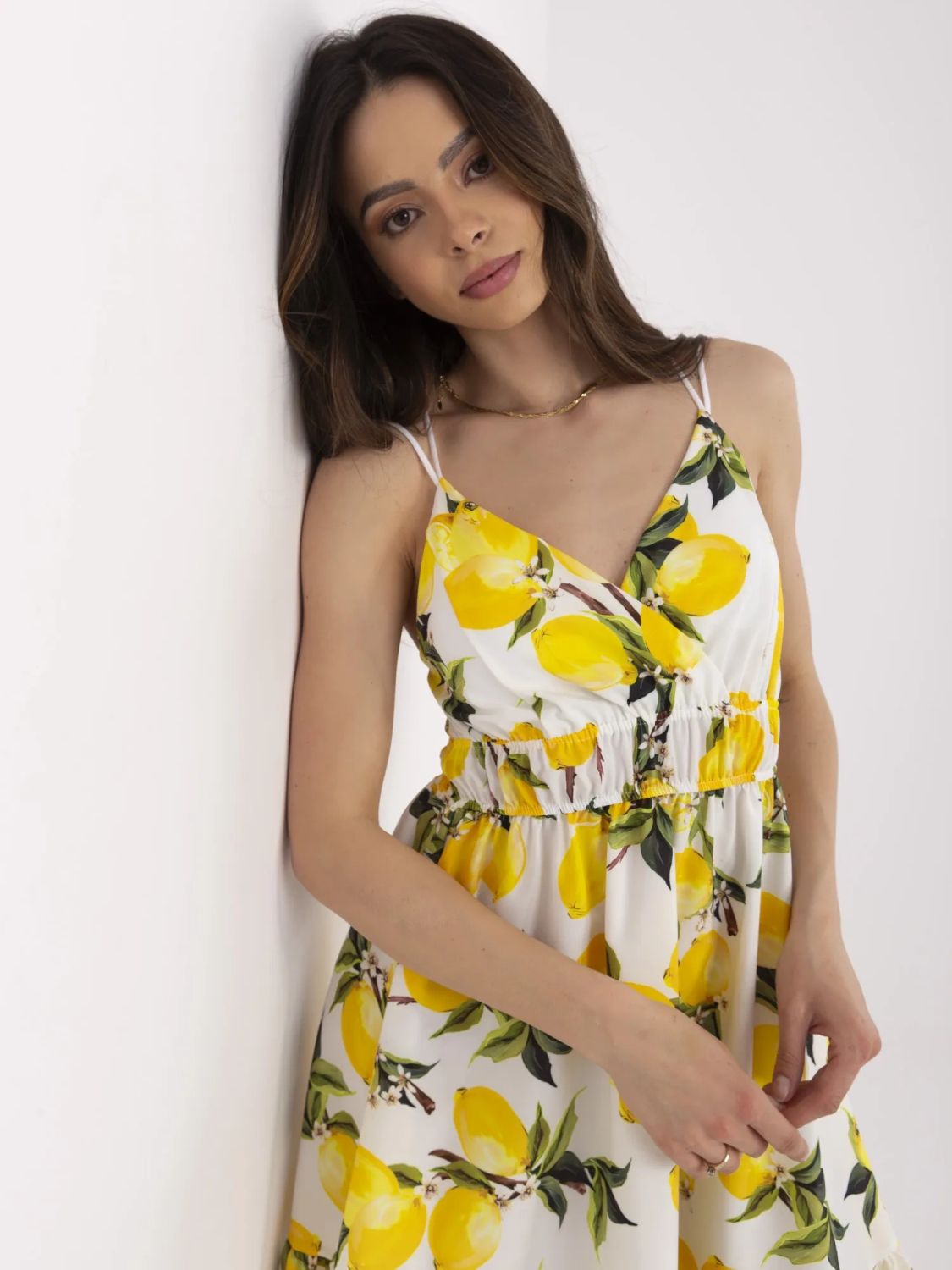 Flared Summer Dress in Ecru