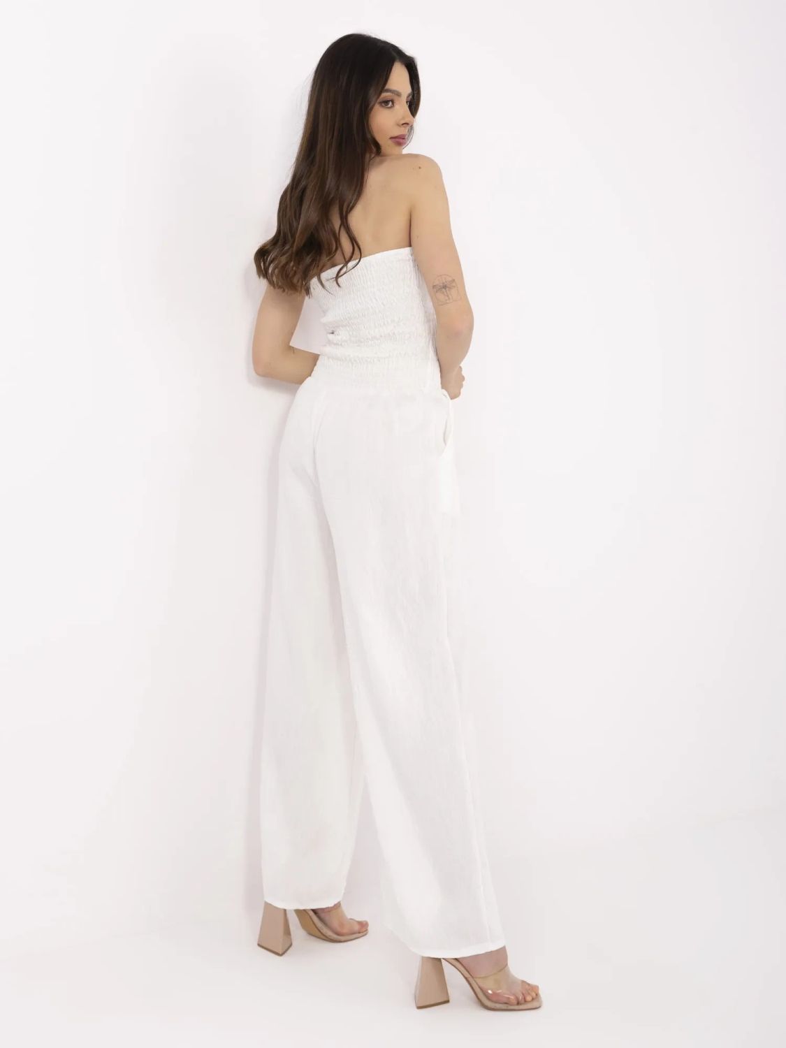 Elegant ecru jumpsuit