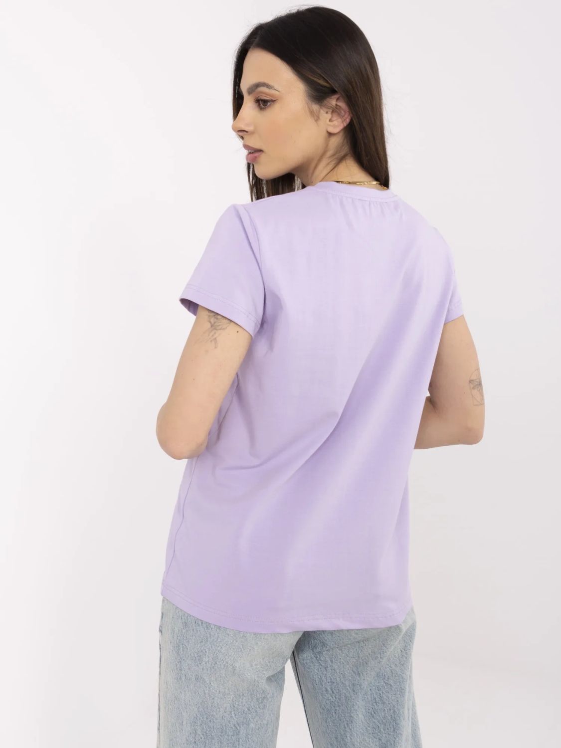 Stylish Purple Short Sleeve T-Shirt
