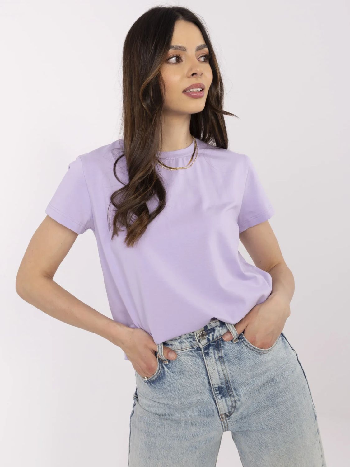 Stylish Purple Short Sleeve T-Shirt