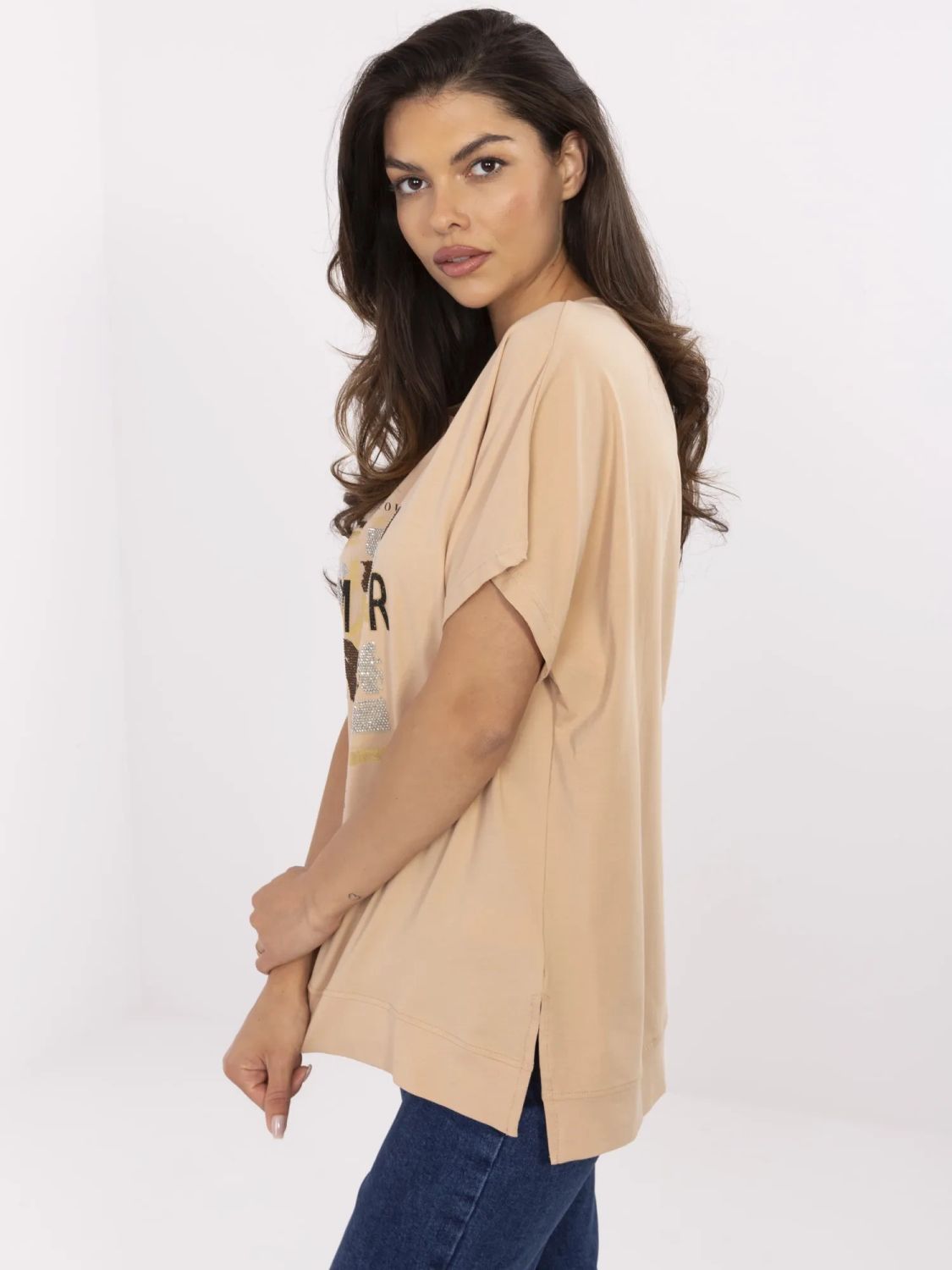 Stylish Blouse in Camel Color