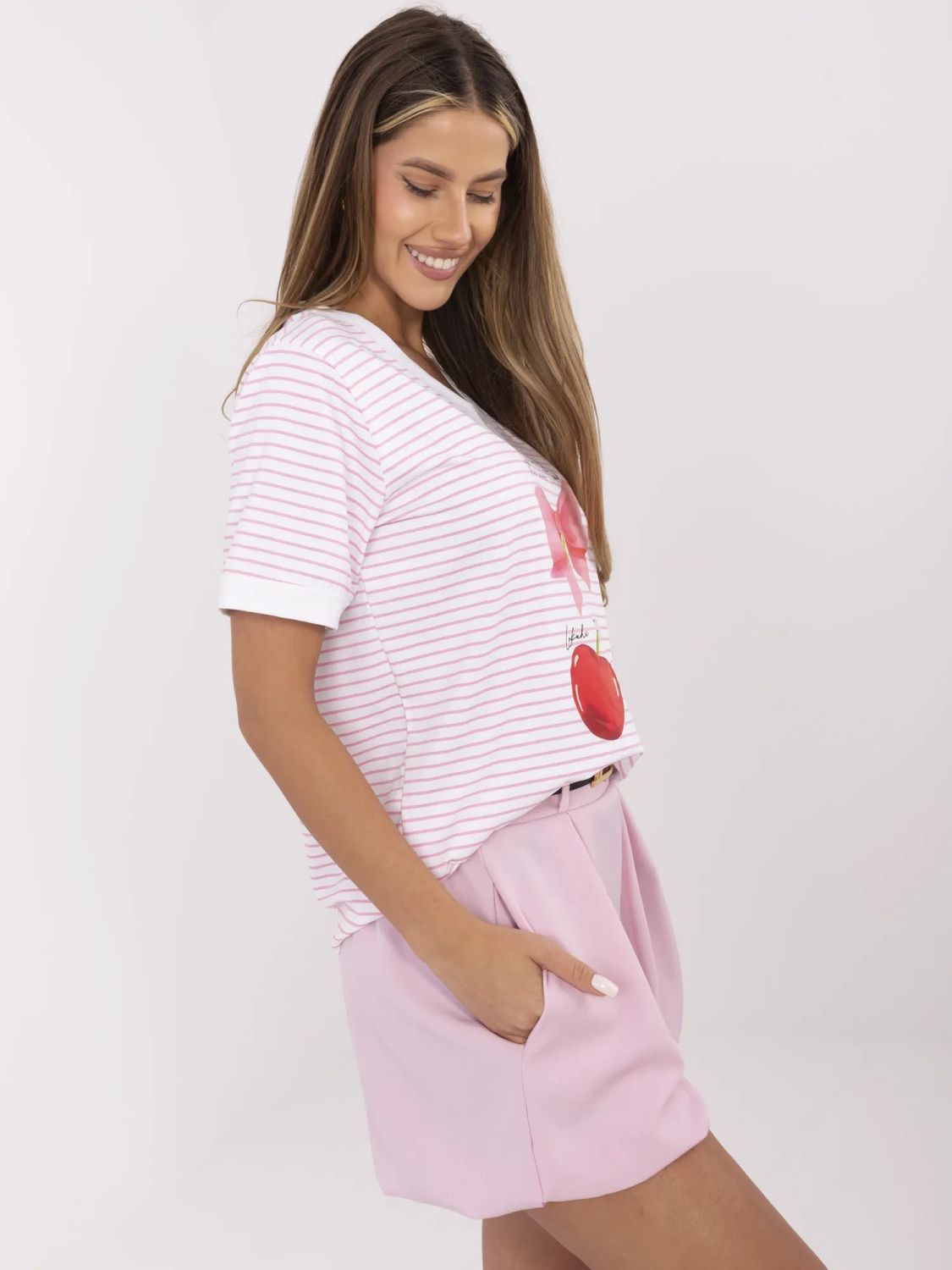 Stylish Blouse in Fluorescent Pink