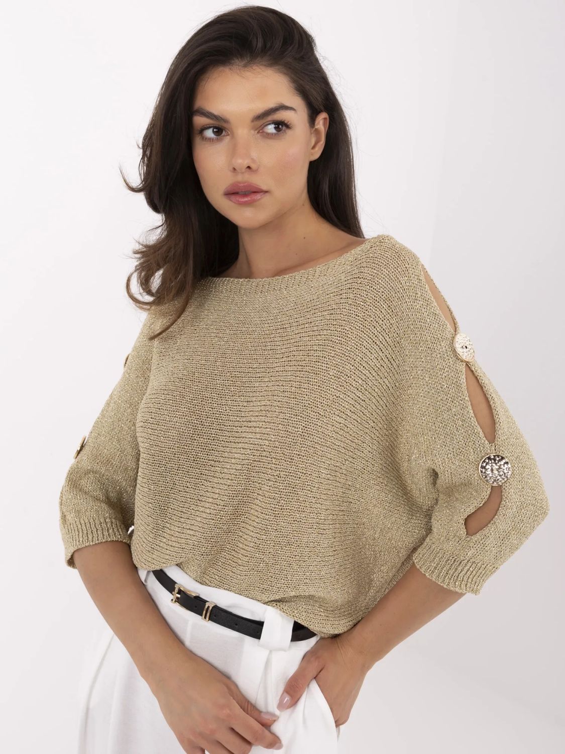 Elegant golden sweater