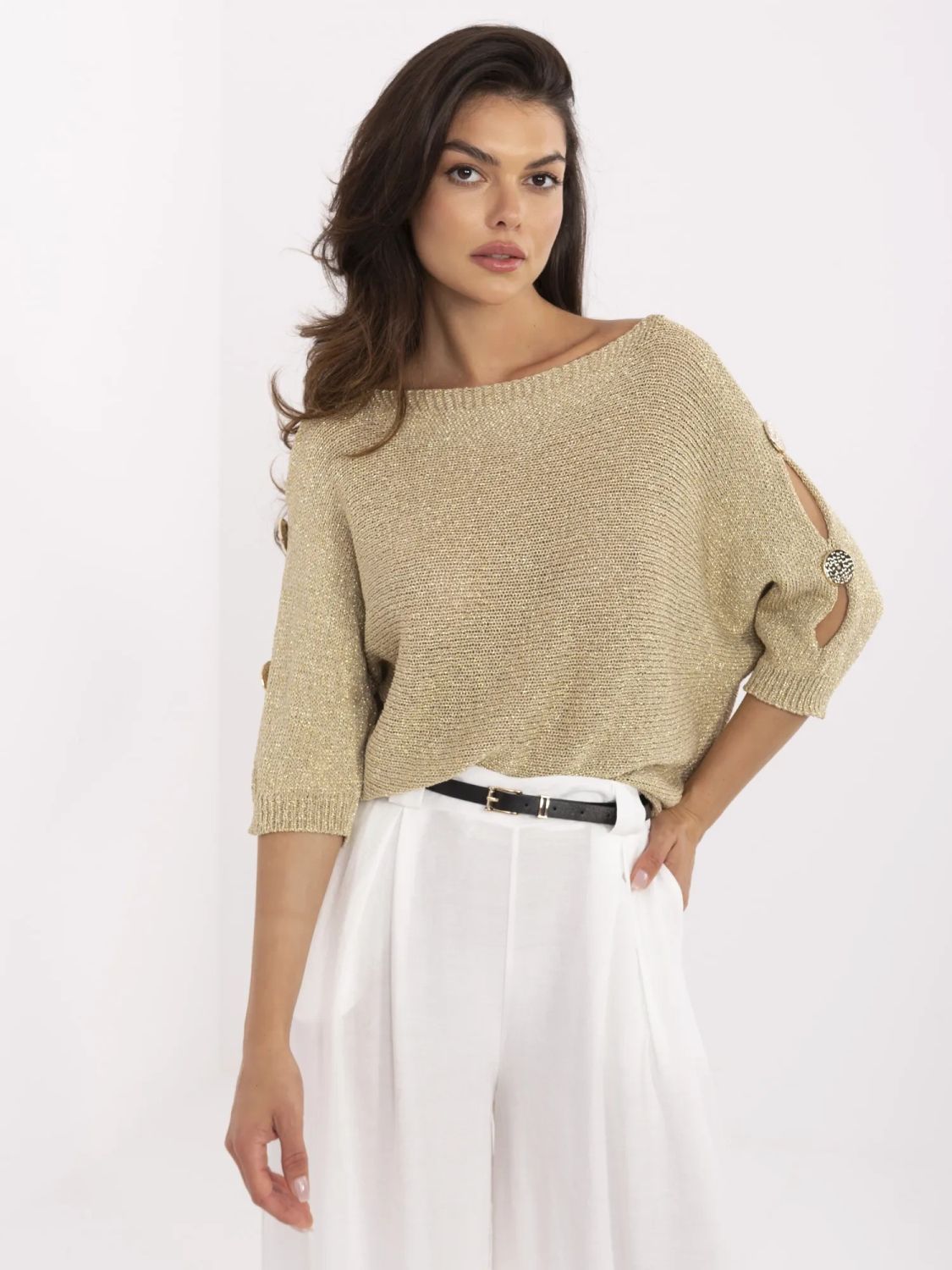Elegant golden sweater