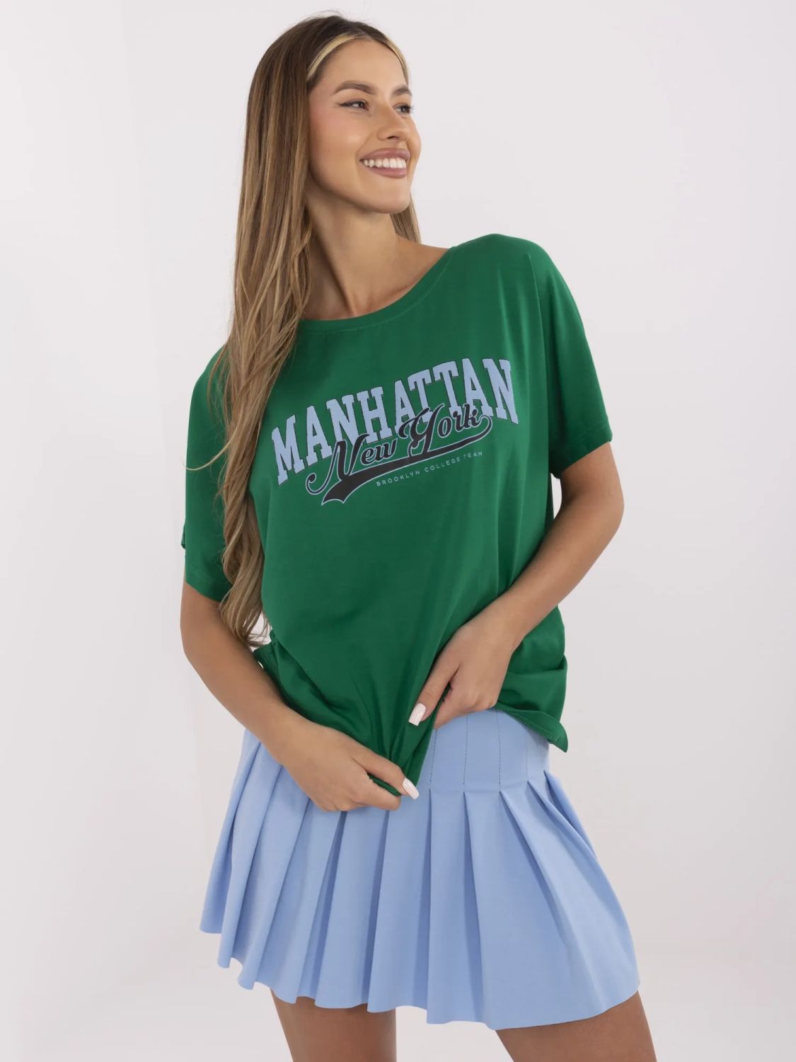 Stylish Green Short Sleeve T-Shirt