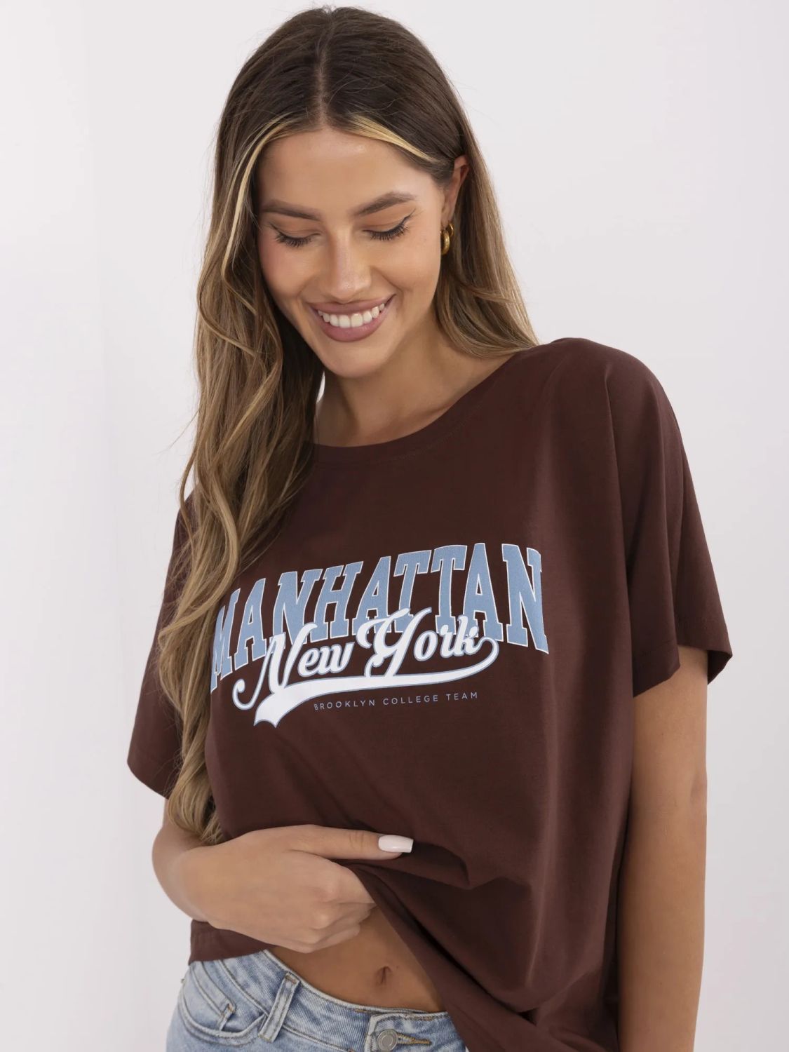 Stylish Brown Short Sleeve T-Shirt