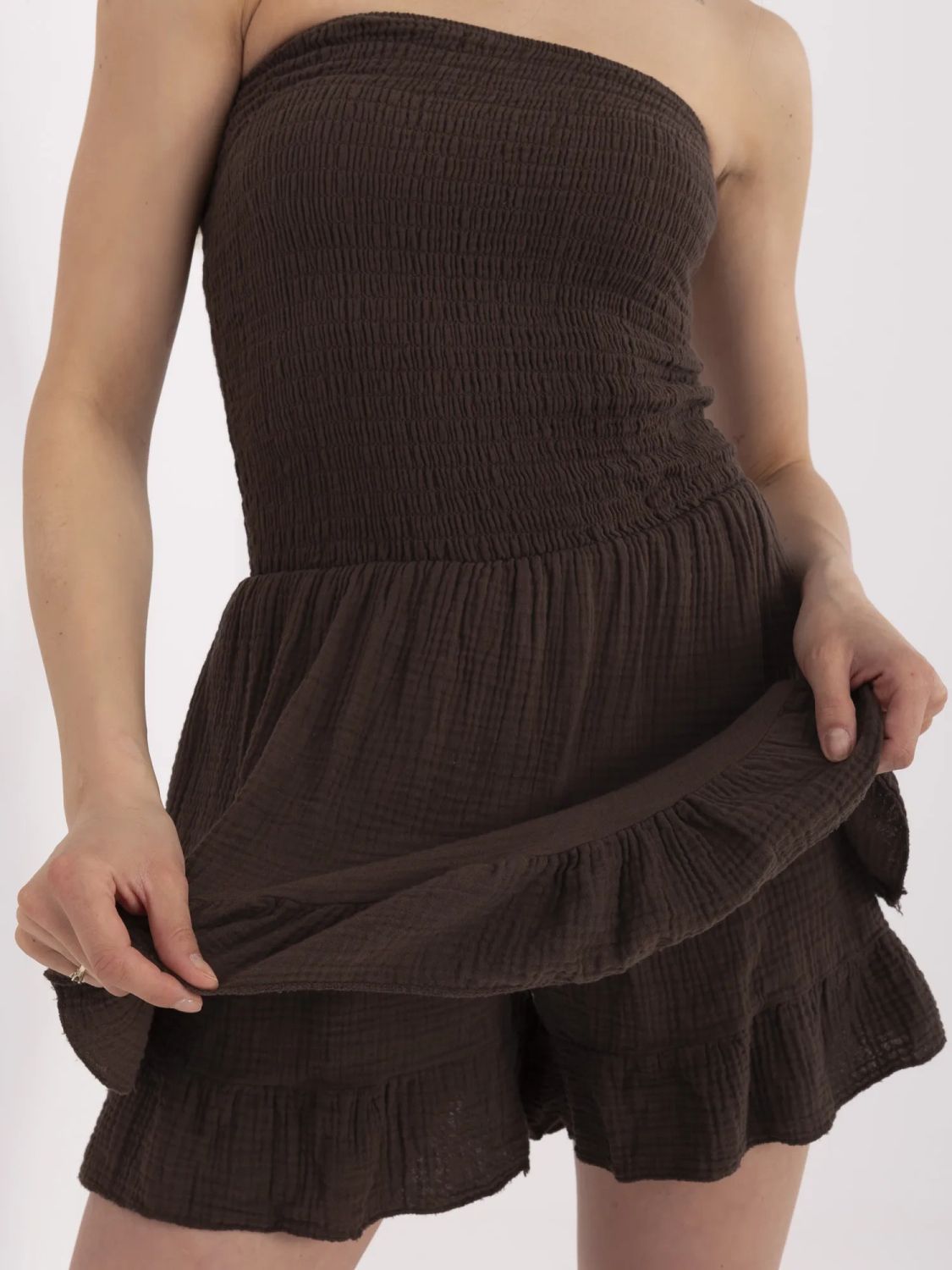 Brown Short Jumpsuit