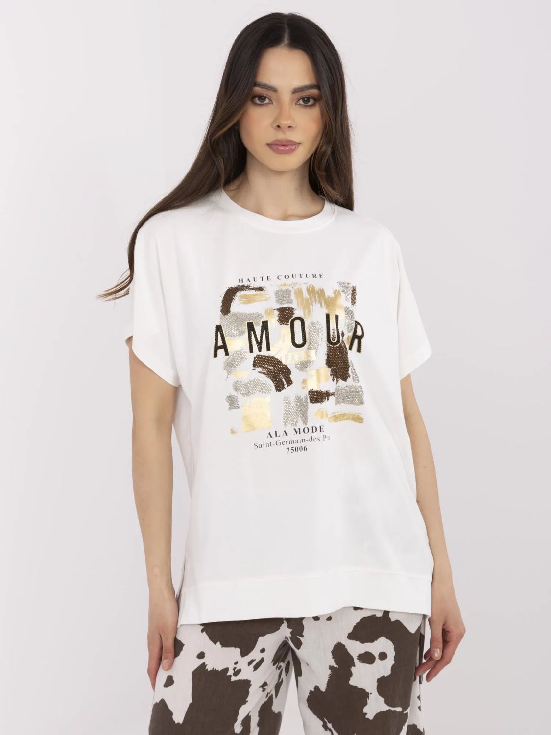 Elegant Blouse with Application