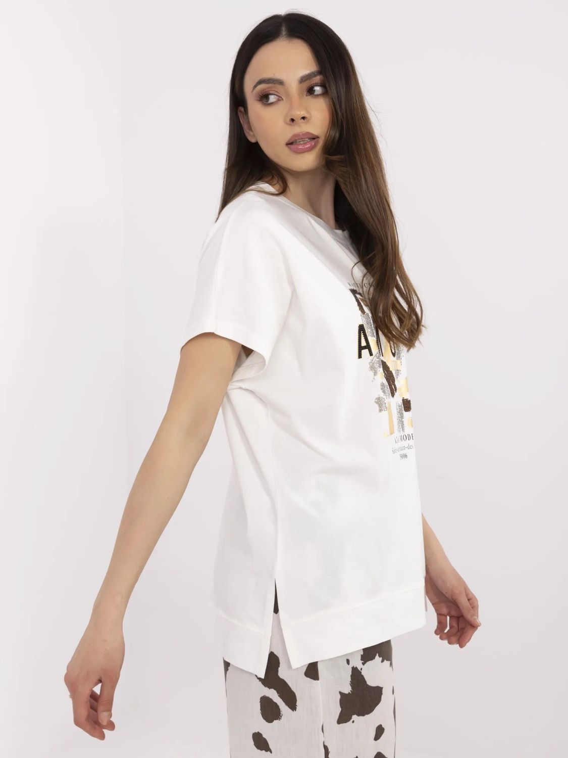 Elegant Blouse with Application