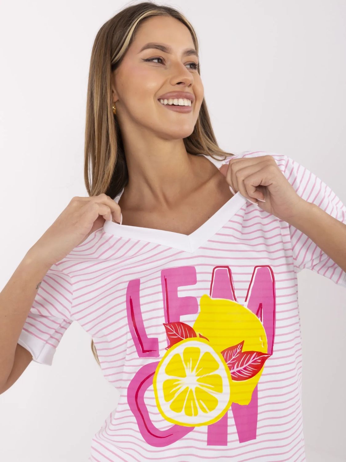 Stylish Blouse in Fluorescent Pink