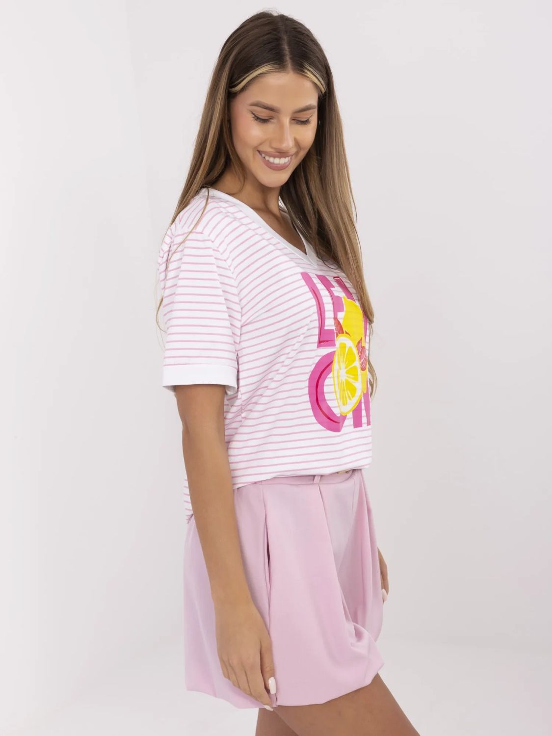 Stylish Blouse in Fluorescent Pink