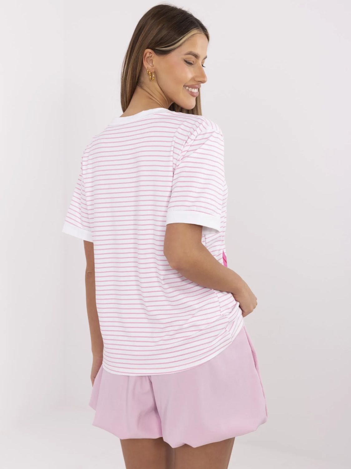 Stylish Blouse in Fluorescent Pink