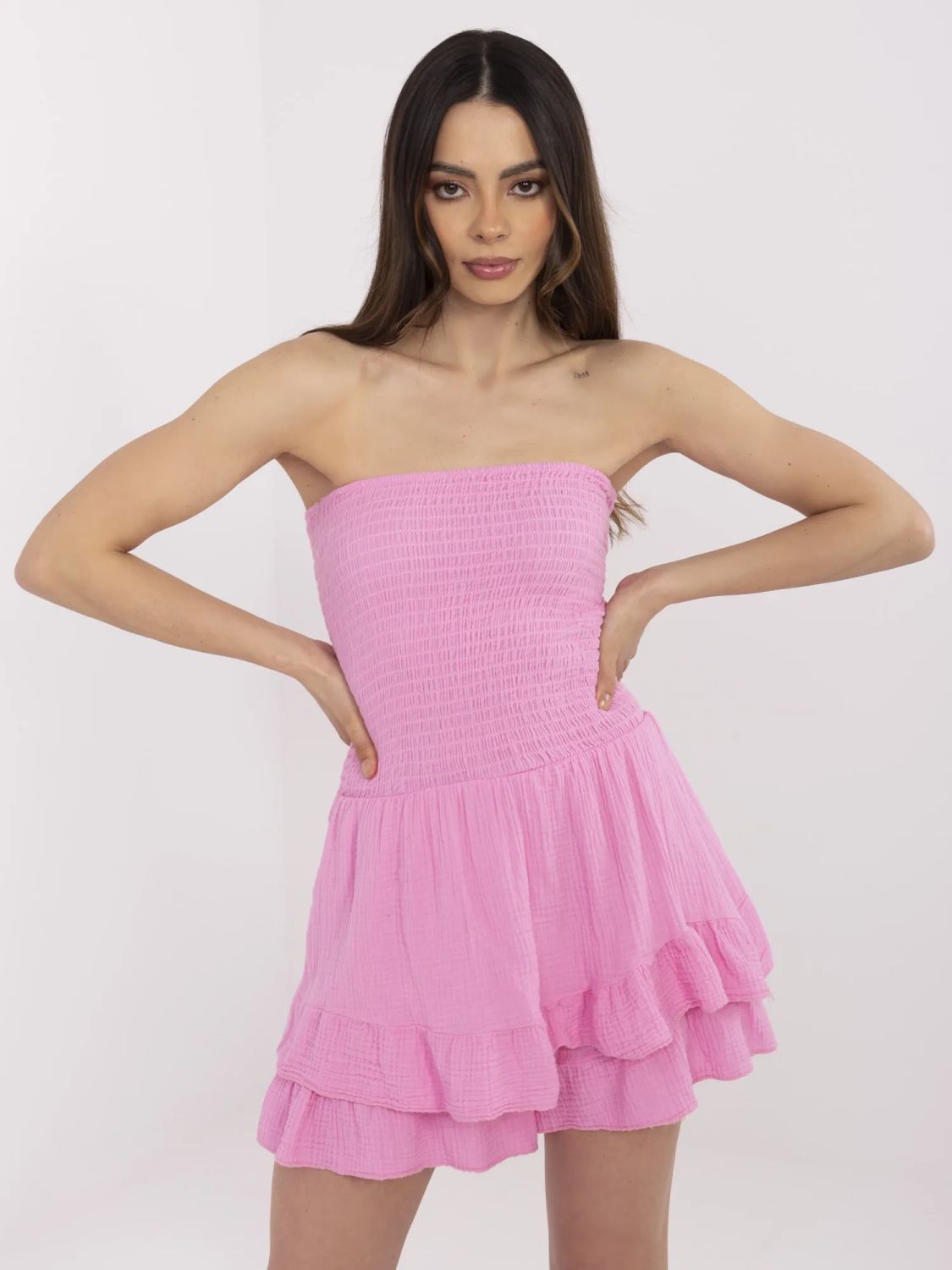 Pink Ruffled Jumpsuit