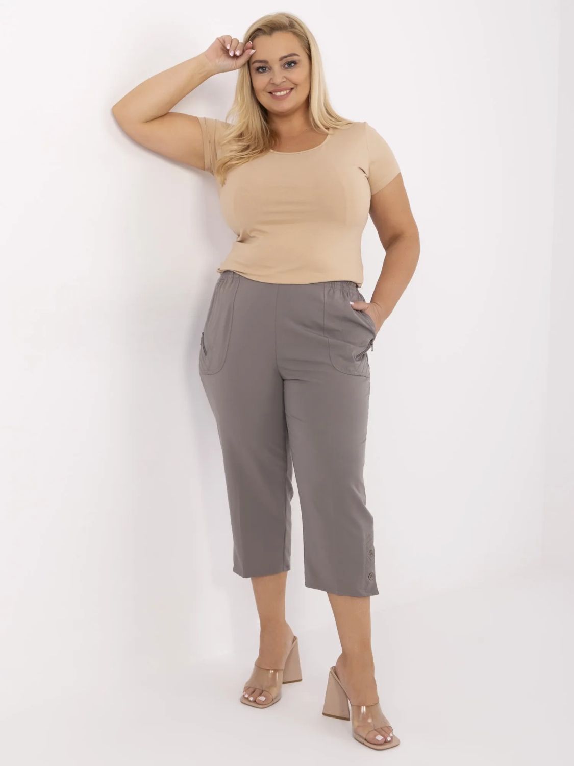 Stylish Women's Pants in Dark Gray