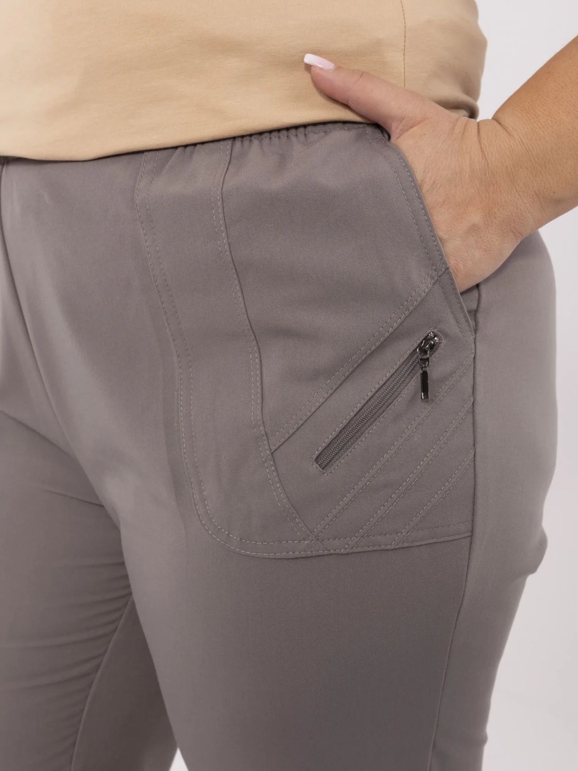 Stylish Women's Pants in Dark Gray