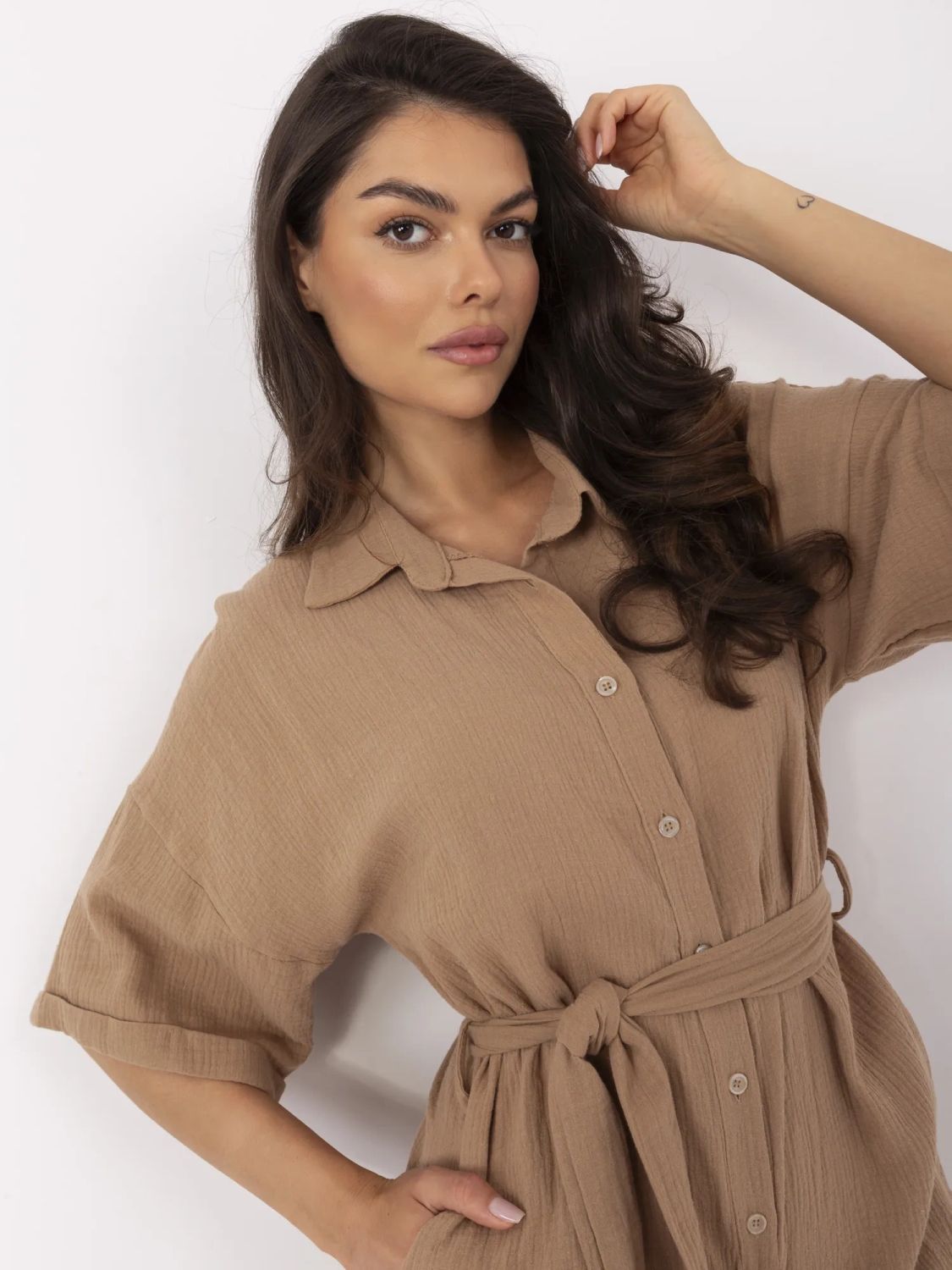 Camel Color Jumpsuit