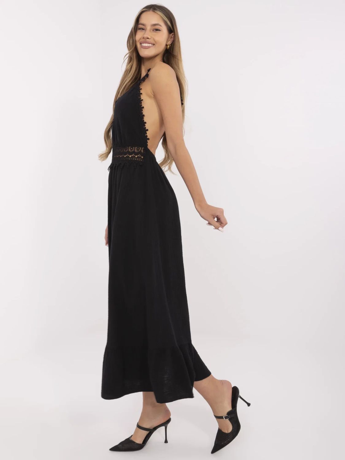 Elegant Black Flared Dress