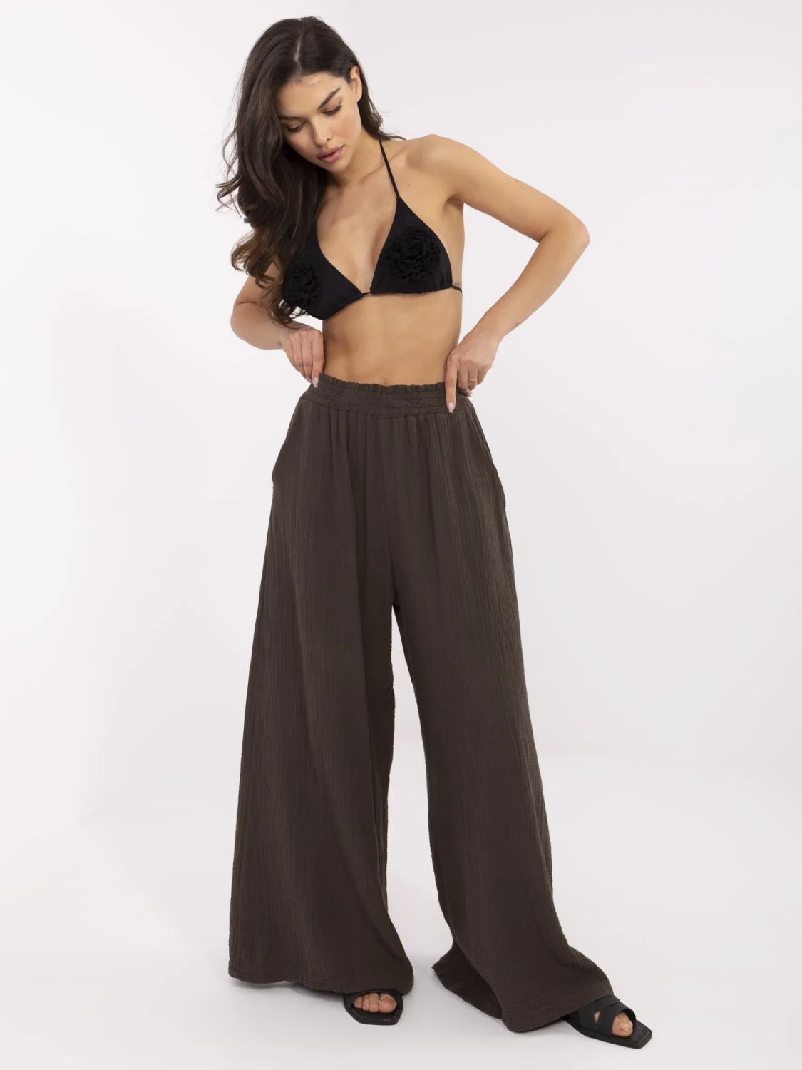Stylish Brown Palazzo Pants