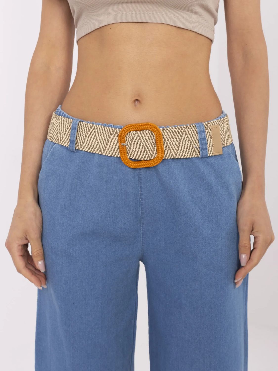 Stylish Blue High-Waisted Jeans