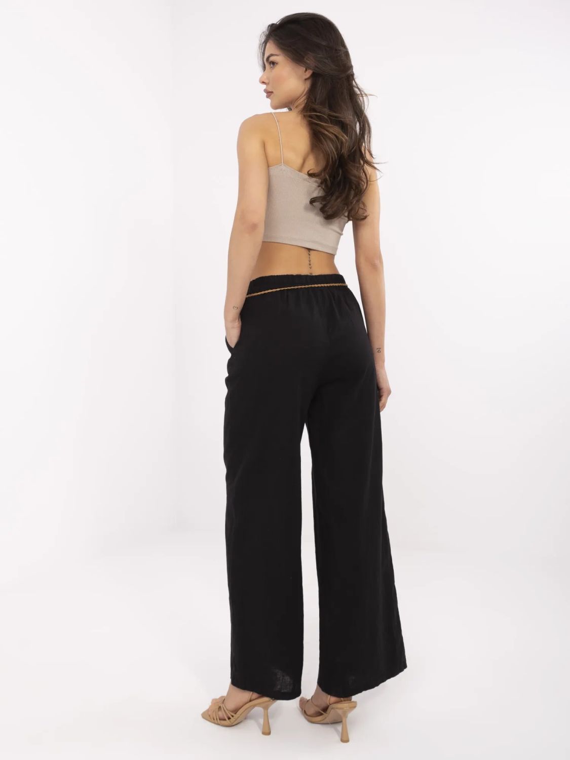Stylish Black Linen Pants