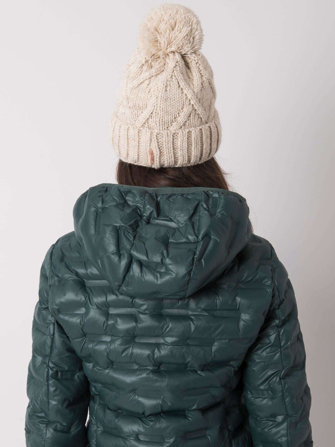 Beige Insulated Winter Hat
