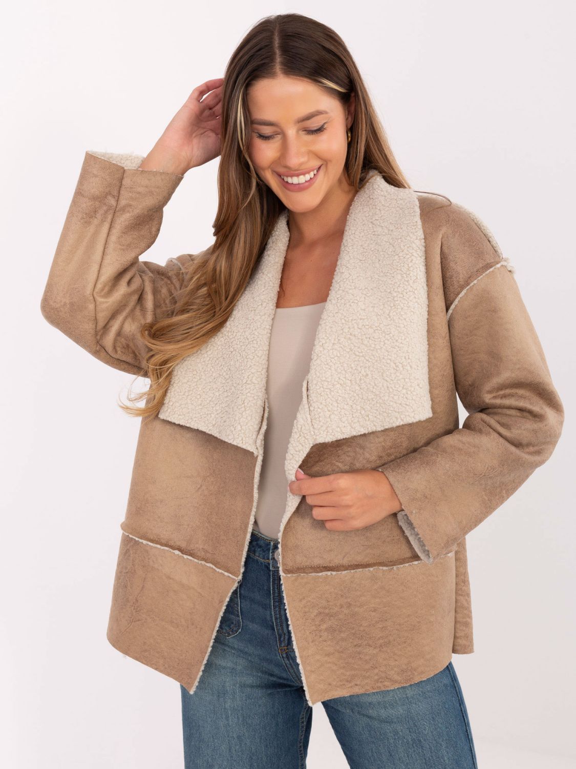 Beige Transitional Jacket
