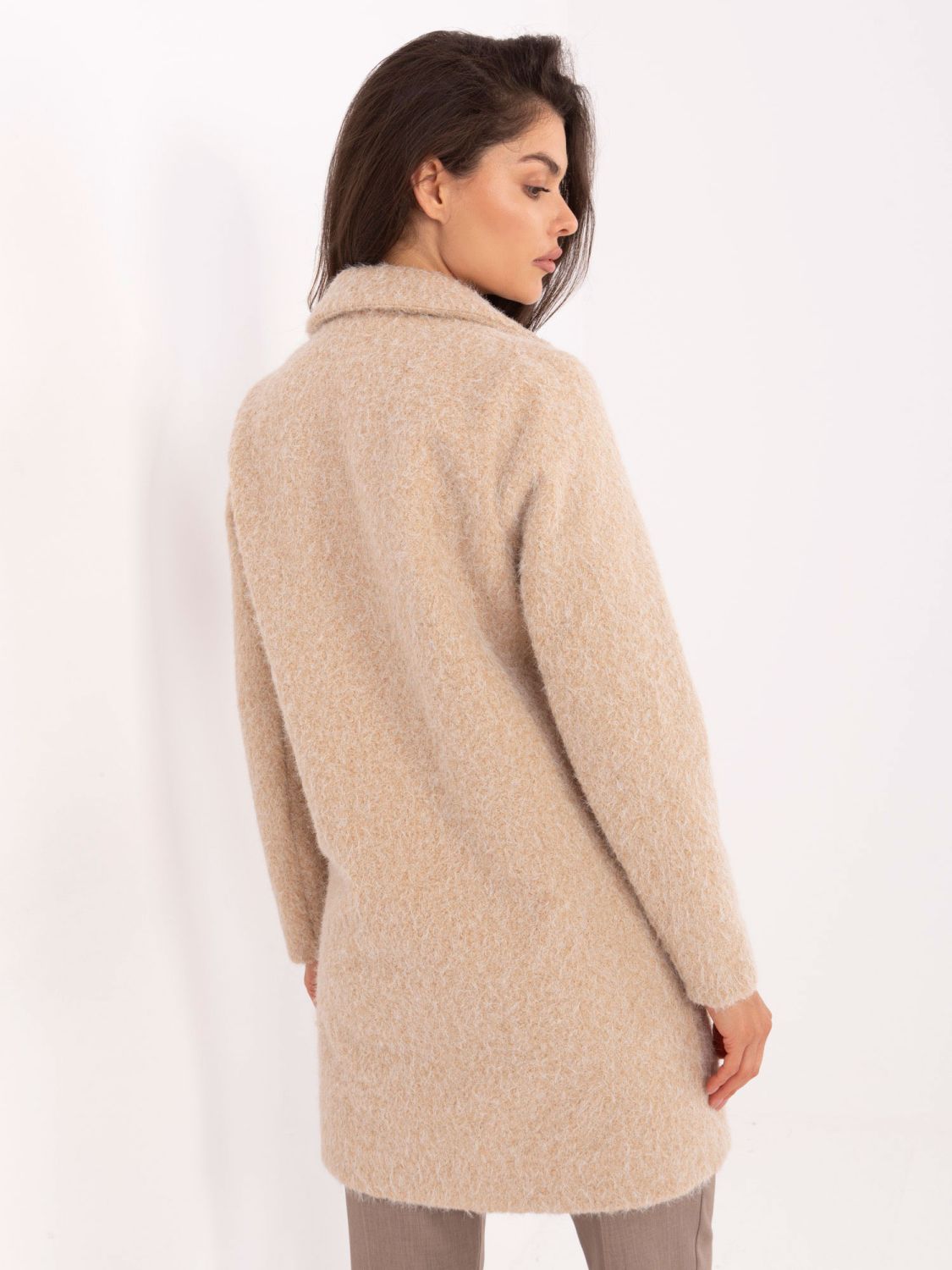 Elegant Beige Transitional Coat